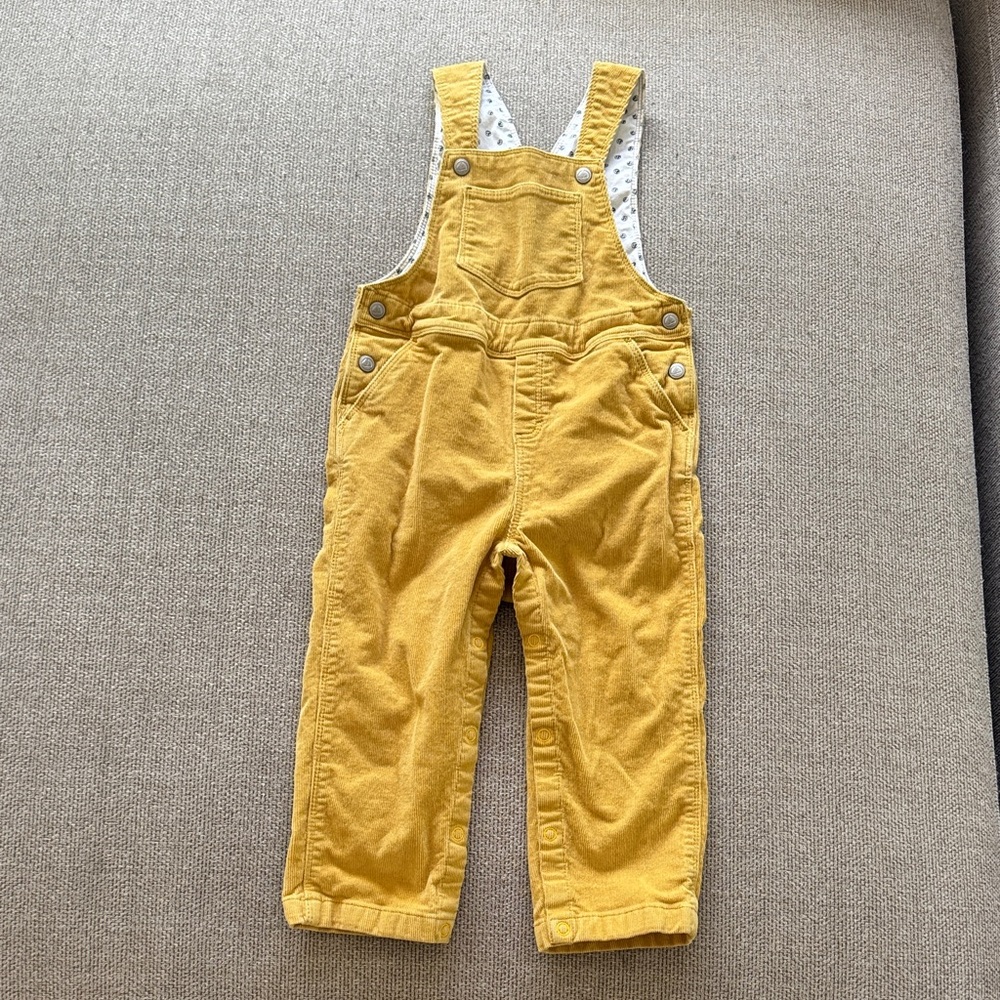 Petit Bateau Mustard Overalls